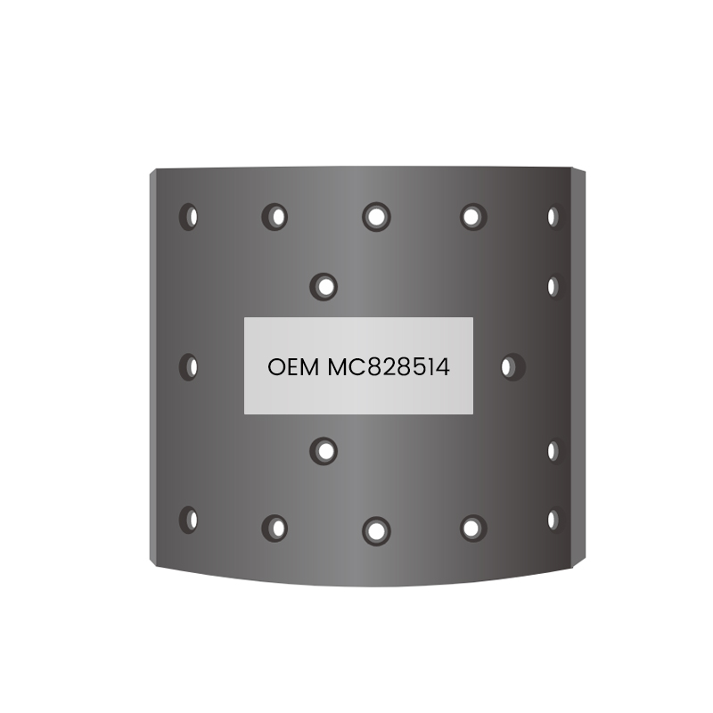 মিটসুবিশি 8 হোলের জন্য MC828514 ব্রেক লাইনিং অটো ব্রেক সিস্টেম যন্ত্রাংশ